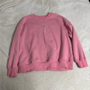 Altar'd State Pink Fleece-Lined Sweatshirt